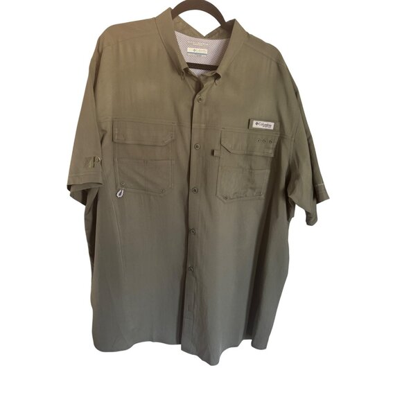 Columbia XL Mens Fishing Shirt PFG Omni-Shield Button-Up - Picture 9 of 16